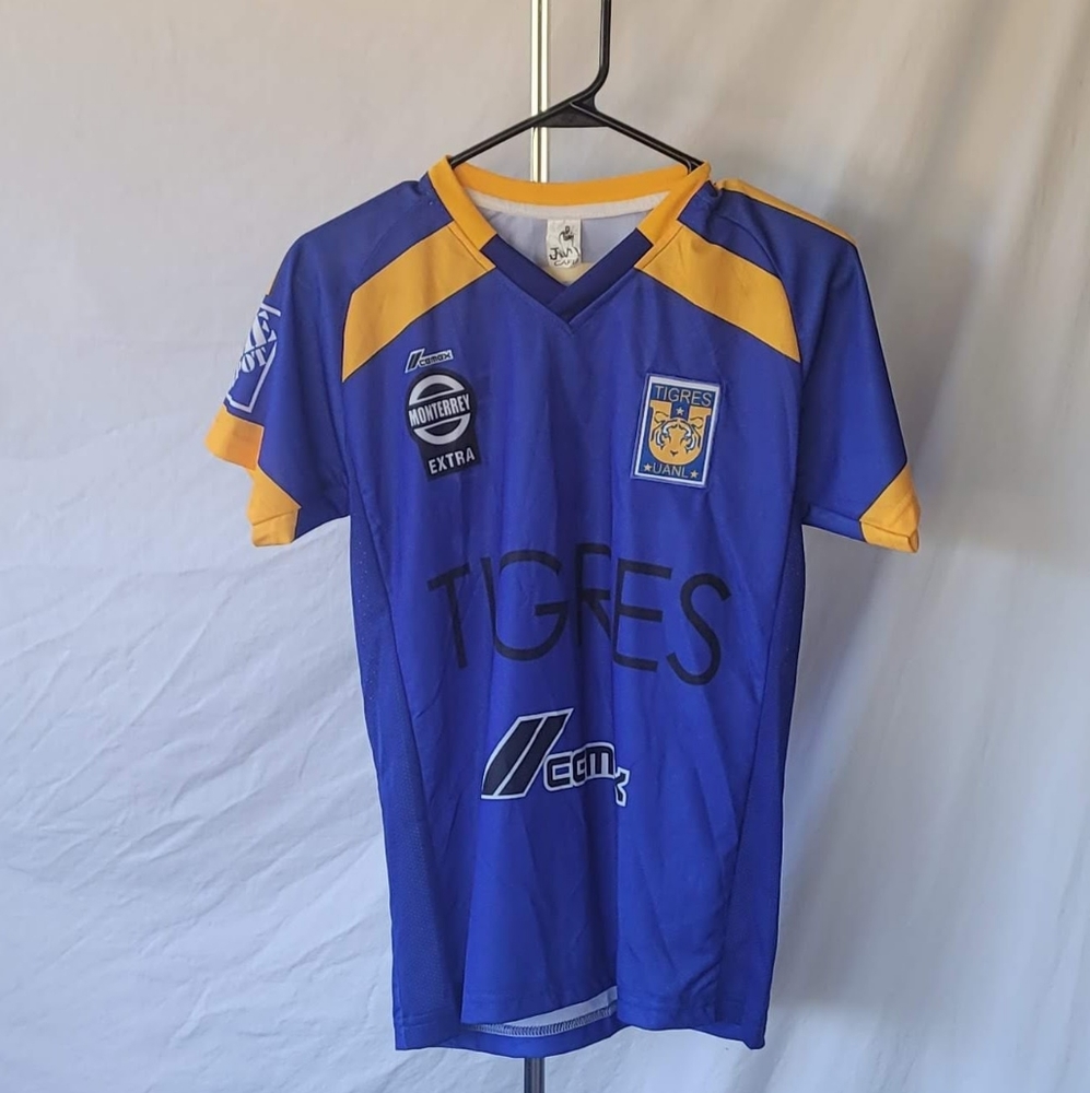 Adidas Tecate banamex jersey, boys Lg blue & yellow